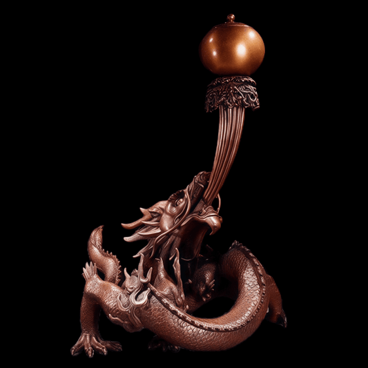 Dragon Pearl-Spitting Bronze Incense Burner