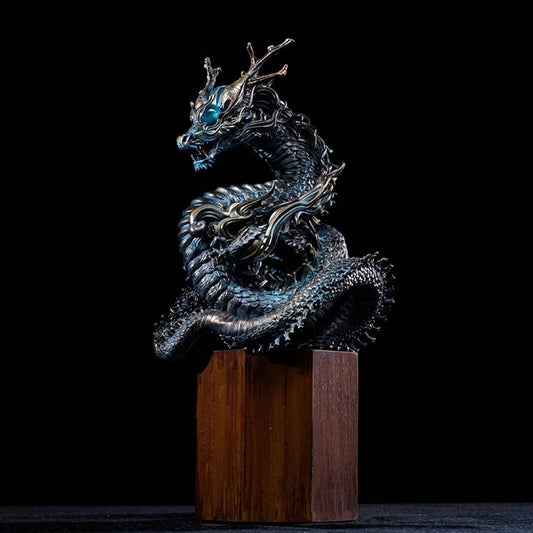 Azure Dragon Casting Figurine