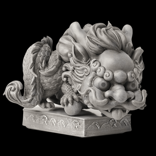 Whimsical Panlong Resin Ornament