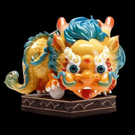 Whimsical Panlong Resin Ornament