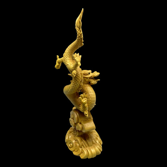 Soaring Celestial Dragon Timbercarving