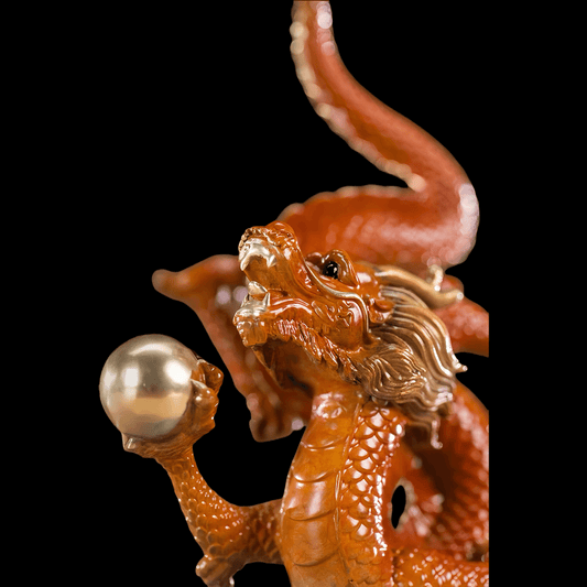 The Loong on the Clouds cast bronze ornament