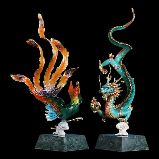 Propitious Phoenix Brass Casting Figurine
